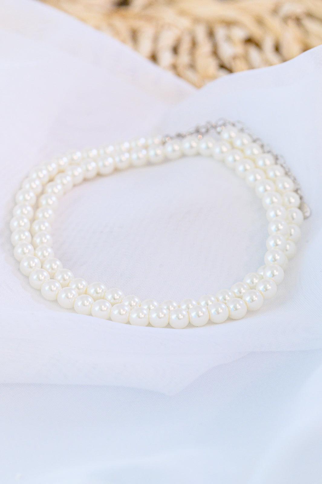 She's So Audrey Sterling Silver & Faux Pearl Necklace - KASH'S BOUTIQUE